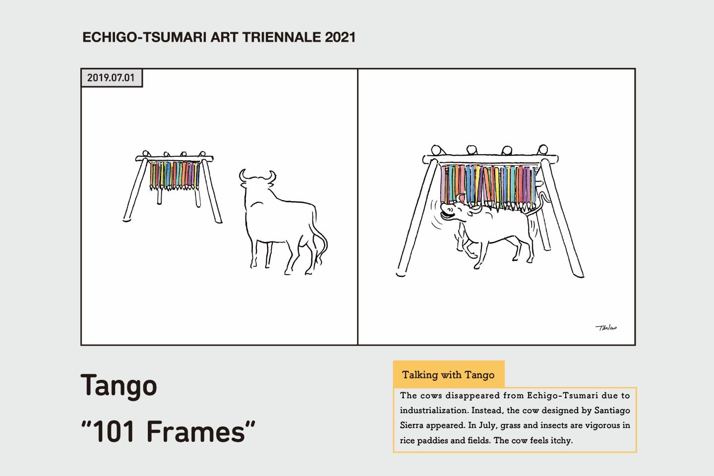 Echigo trials by druggist siblings. Echigo-Tsumari Art Triennial in Japan.