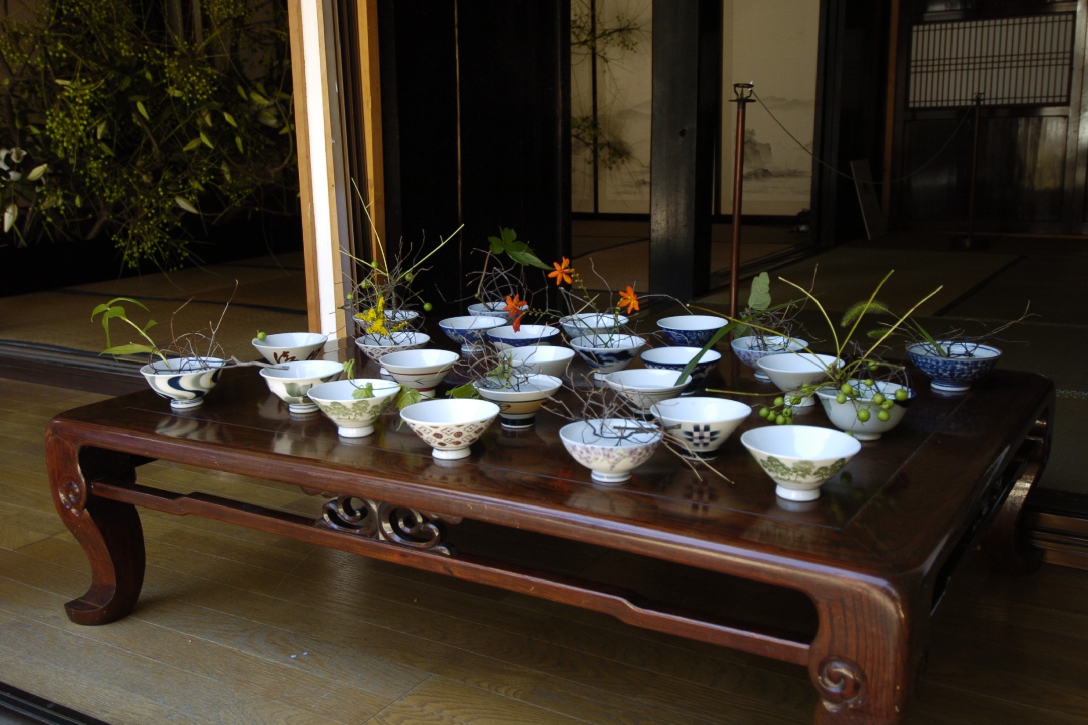 八月の花あかり 妻有の飯茶碗 テーマ館 剣の山 常設館 作品 大地の芸術祭